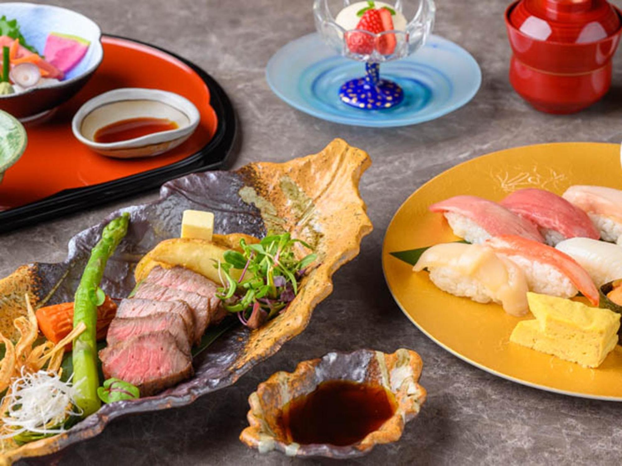 Shin Furano Prince Hotel 외부 사진 A selection of Japanese cuisine