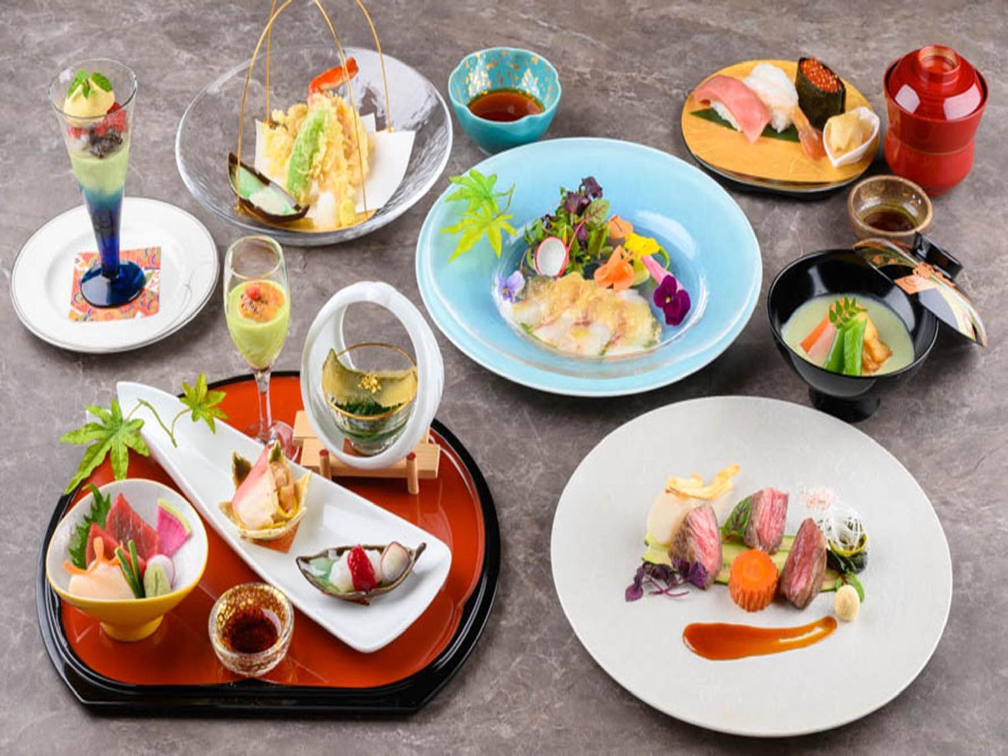 Shin Furano Prince Hotel 외부 사진 A selection of French-influenced Japanese cuisine