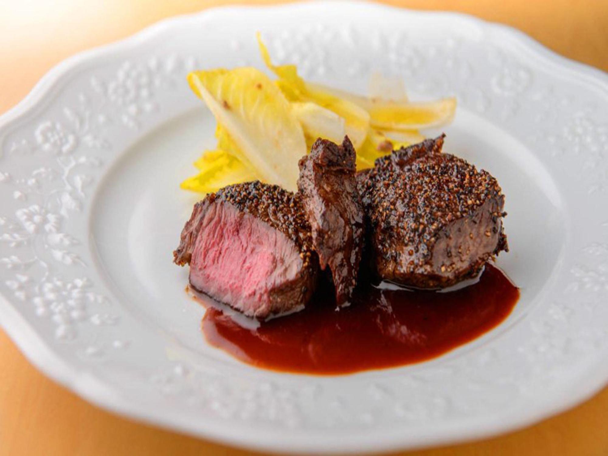 Shin Furano Prince Hotel 외부 사진 A steak prepared using the dry-aging technique